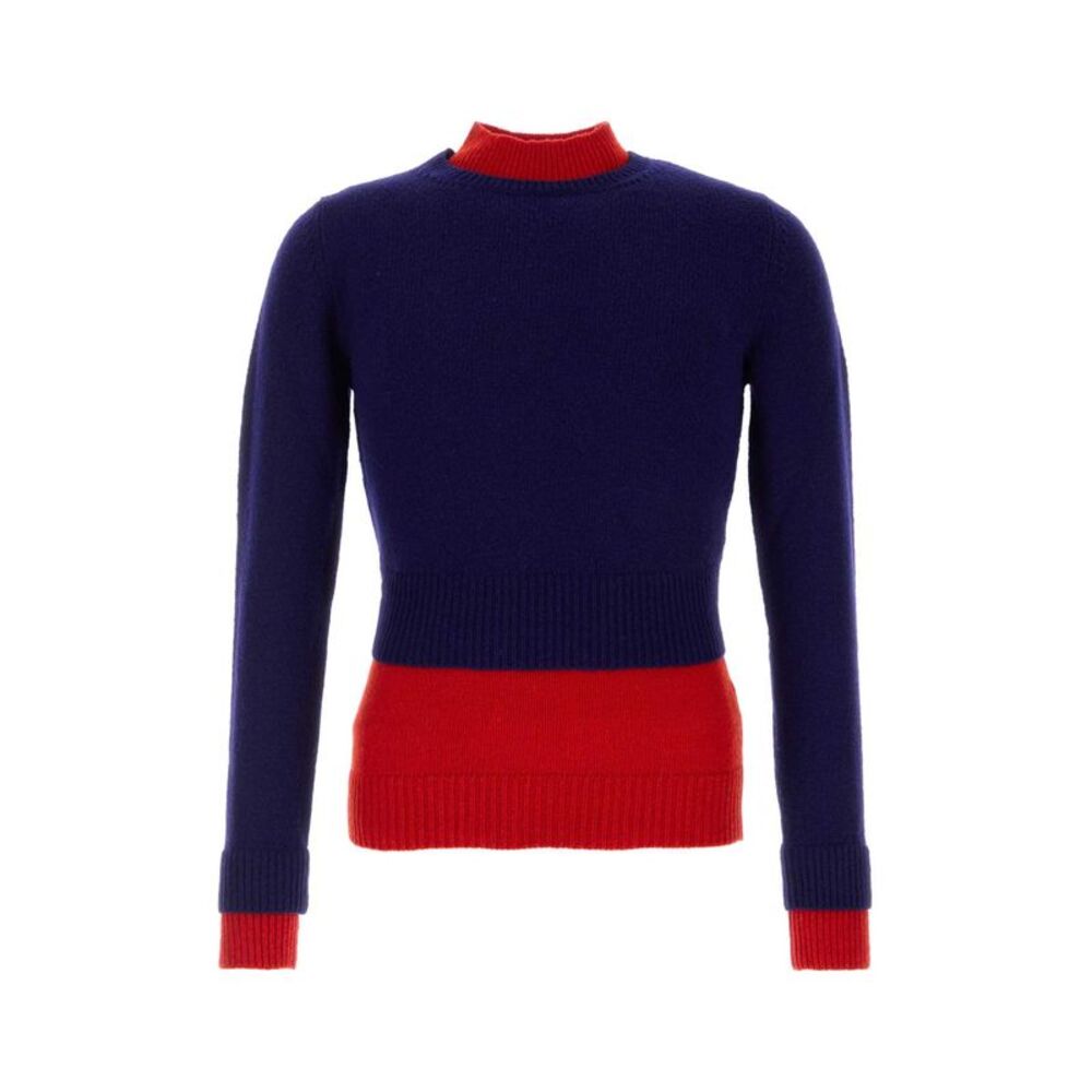 Jil Sander Men Two-Tone Wool Blend Sweater